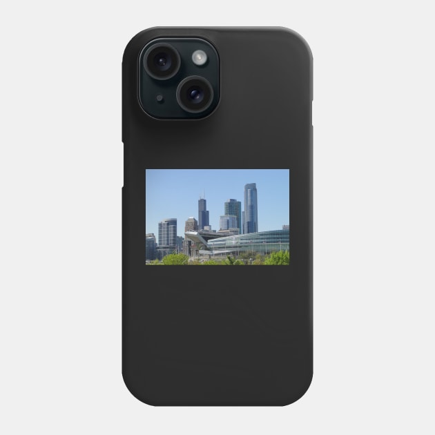 Soldier Field On The Edge Phone Case by AH64D