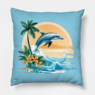 I Love Dolphins Pillow