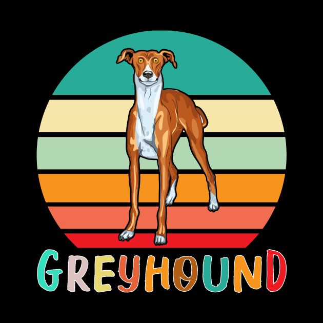 Vintage Retro Greyhound by adrinalanmaji