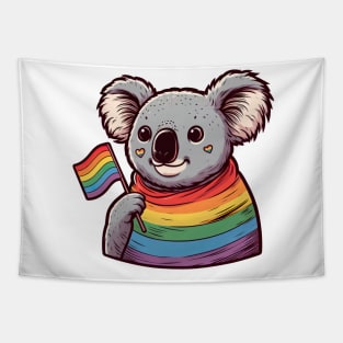 Gay Pride Koala Bear Tapestry