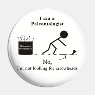 Paleo not Arrowheads Pin