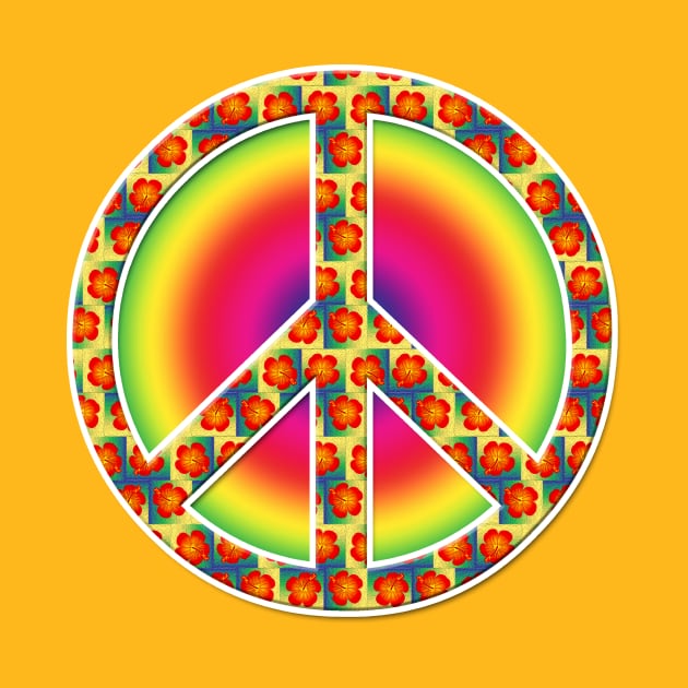 Floral Peace symbol by Gaspar Avila