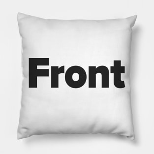 Front and back design black Pillow