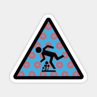 Phish Trip Hazard With Fishman Donuts Background Magnet