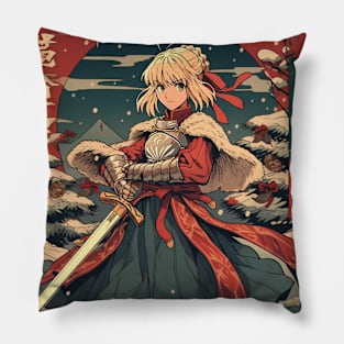 saber christmas Pillow