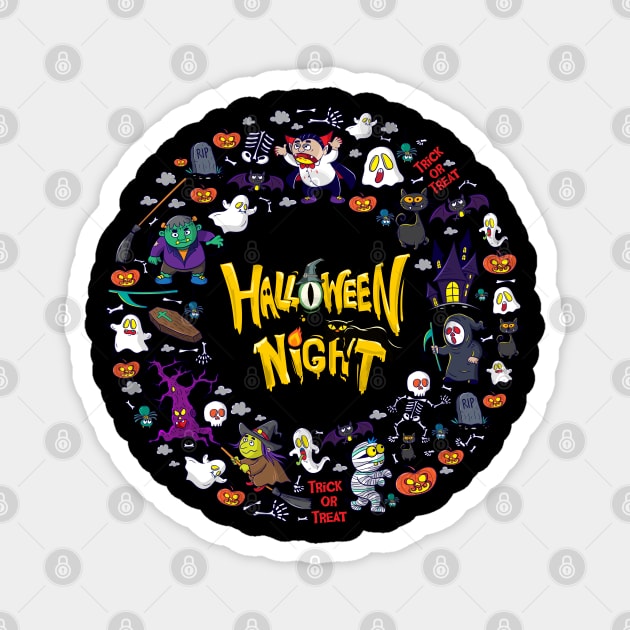 Halloween Night Magnet by trendybestgift