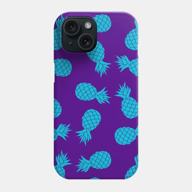 Purple Pineapples Phone Case by KittenKirby