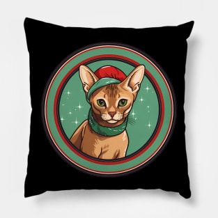 Abyssinian Cat Xmas Ornament, Love Cats Pillow