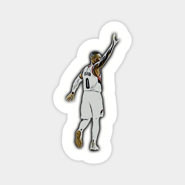 Damian Lillard Wave Okc Damian Lillard Magnet Teepublic