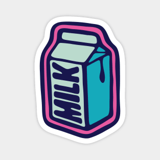 Milk box illustration Magnet