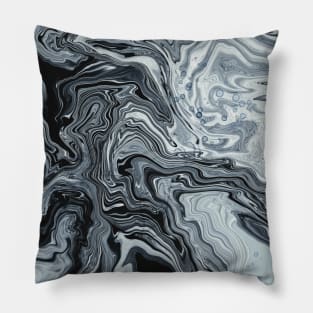 Abstract Acrylic Pour Fluid Art Pillow