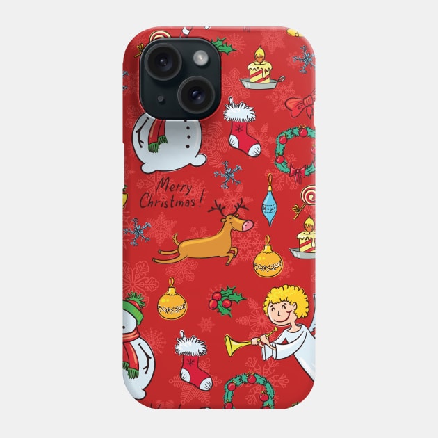 christmas pattern Phone Case by MZeeDesigns