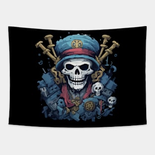 SKULL FUNK WIZARD Tapestry