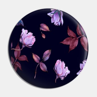 Purple Flower Pin