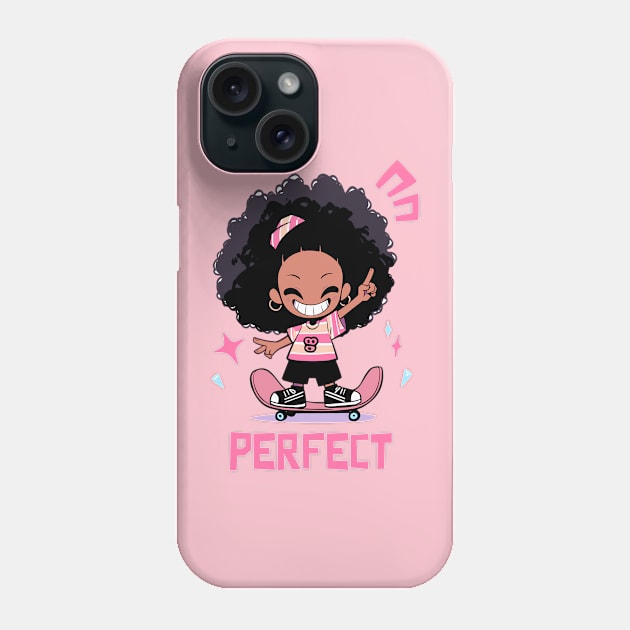 Happy Girl on Skateboard. Perfect Phone Case by ImativaDesign