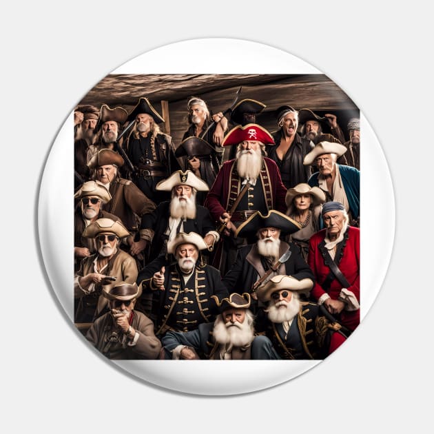 Pensioners as Pirates Pin by Colin-Bentham