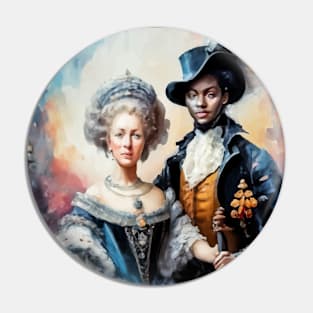 Queen Marie-Antoinette and Joseph Bologne Chevalier de Saint-Georges fictitious Pin