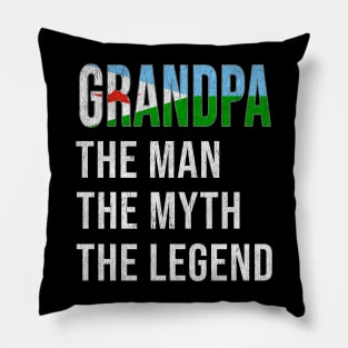 Grand Father Djiboutian Grandpa The Man The Myth The Legend - Gift for Djiboutian Dad With Roots From  Djibouti Pillow