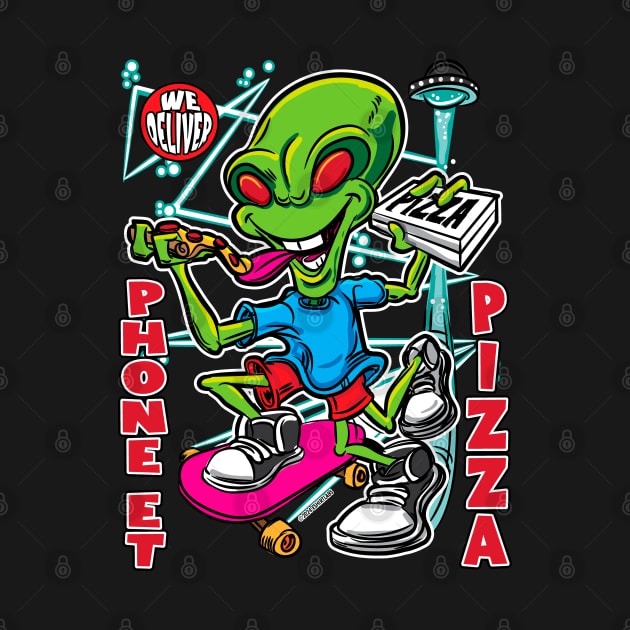 Phone ET Pizza by eShirtLabs