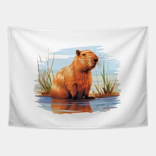 I Love Capybaras Tapestry