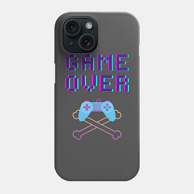 Game Over Gamer Apparel Phone Case by Topher's Emporium