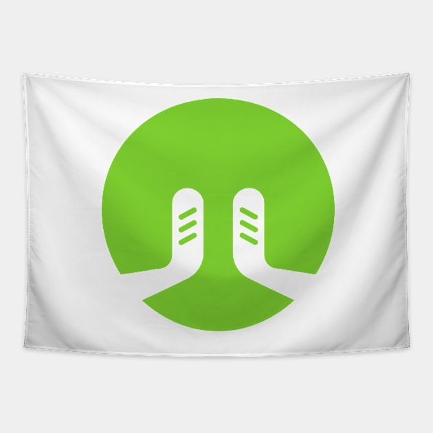 golf logo Tapestry by geekycowboy