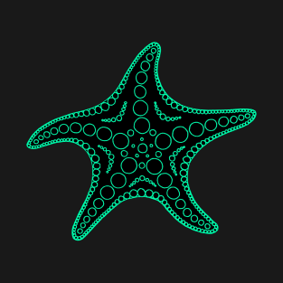 Starfish (cyan/black) T-Shirt