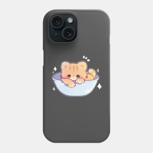 Kitty in a Bowl Phone Case