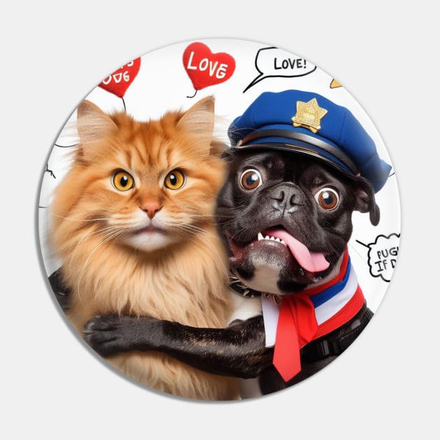 dog and cat Pin by Patrick9