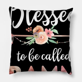 Women Blessed Grammy Floral Grandma Mothers Day Gift Pillow