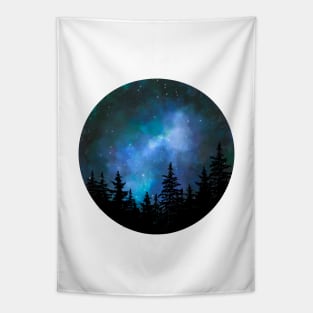 Blue galaxy Tapestry