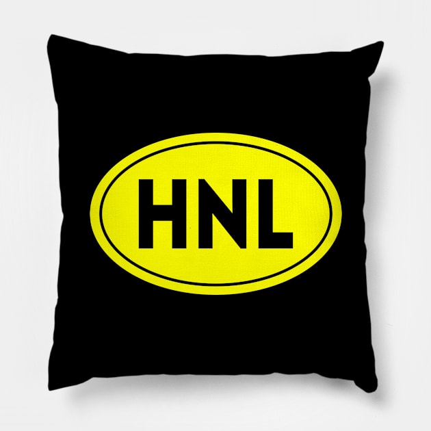 HNL Airport Code Daniel K. Inouye International Airport Honolulu USA Pillow by VFR Zone