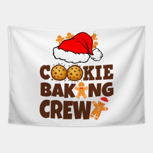 cookie baking crew funny christmas 2023 Tapestry