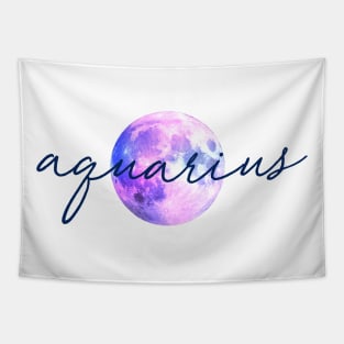 Aquarius Moon Quote Tapestry