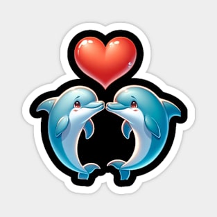 Dolphin Love Magnet