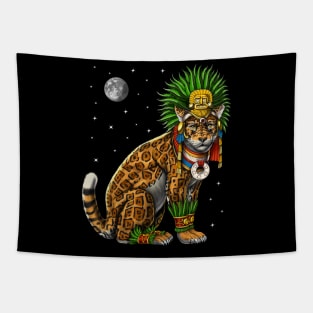 Aztec Jaguar God Tapestry