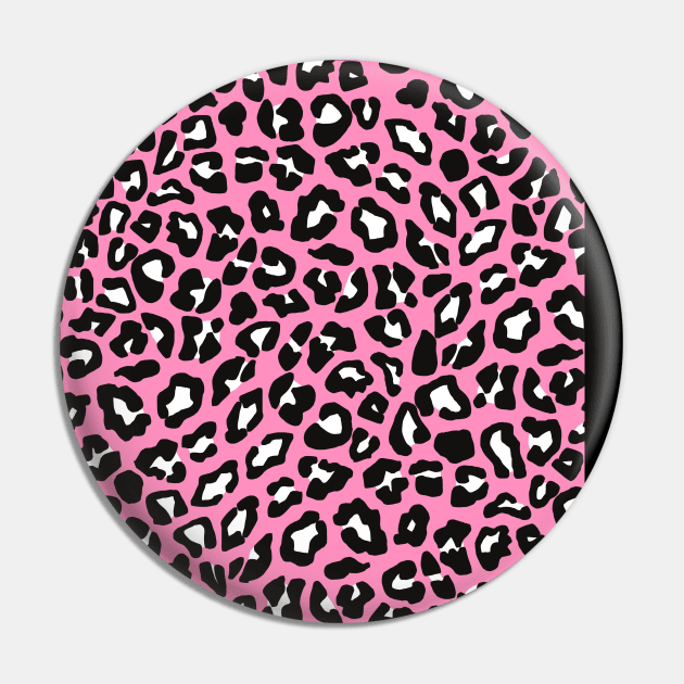 Pink Leopard Spot Design Pin by OneThreeSix