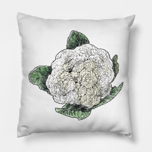 cauliflower sticker Pillow