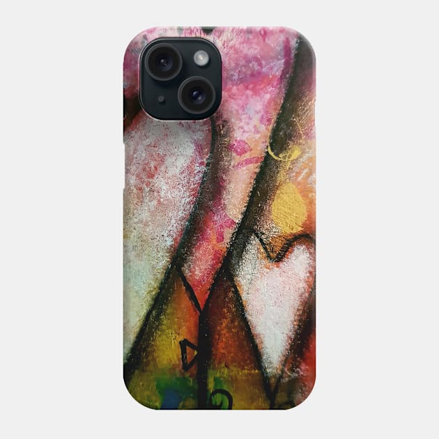 Colorful Heart Phone Case by Treesa