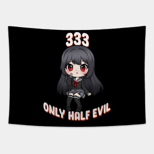 333 Only Half Evil I Pastel Goth Witch Tapestry