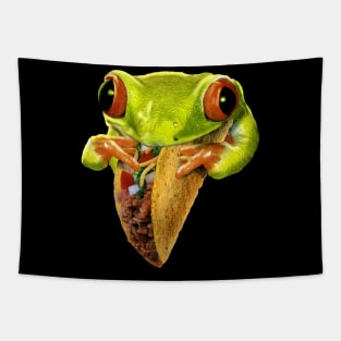 Taco Frog Tapestry