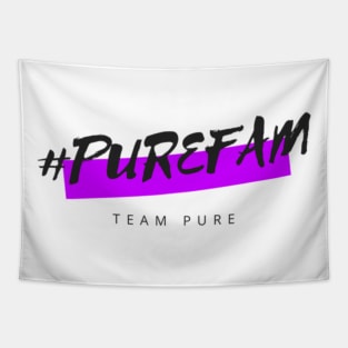 #PureFam (Black Logo) Tapestry