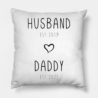 Husband Daddy Est #1, Custom Daddy Est Gift, New Dad Gift, New Dad, Personalized Daddy, Pregnancy Reveal for Husband New Dad Gift Pillow