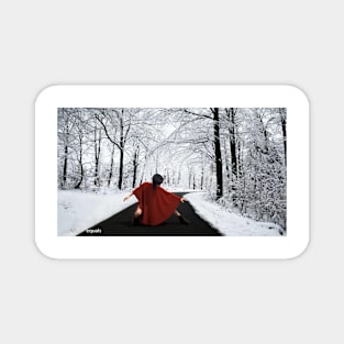 Red Snow Dance Magnet