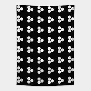 Black and White Polka Dots Seamless Pattern 013#002 Tapestry