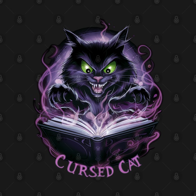 cursed cat by "Artistic Apparel Hub"