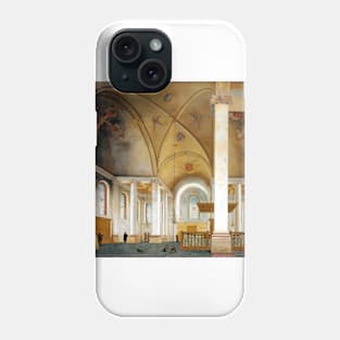 Pieter Saenredam The Nieuwe Kerk in Haarlem Phone Case