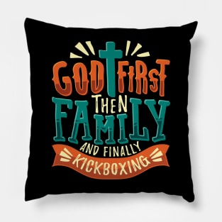 Kickboxing Sport Kickboxer Gift Pillow