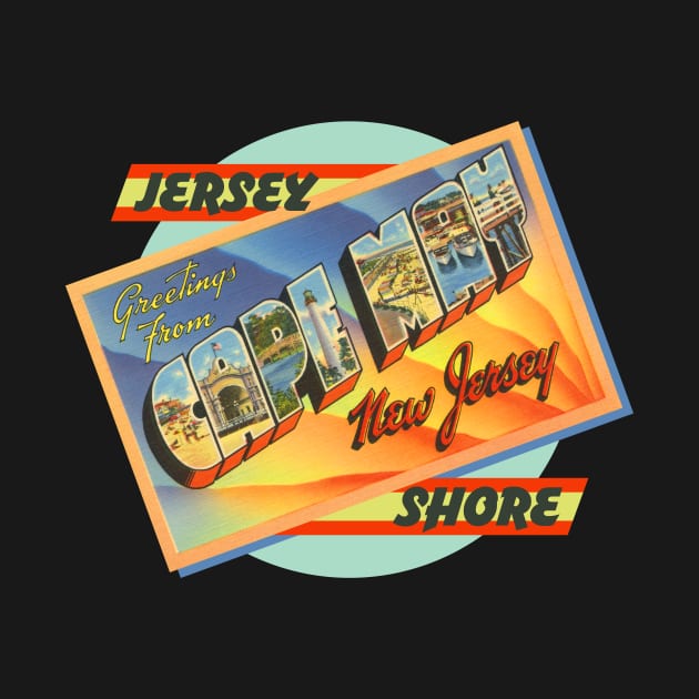 Greetings from Cape May New Jersey by MatchbookGraphics