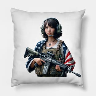 Tactical Girl Pillow